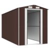 Vrtna lopa temno rjava 192x440x223 cm pocinkano jeklo