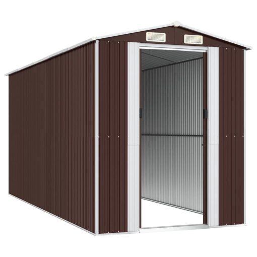 Vrtna lopa temno rjava 192x440x223 cm pocinkano jeklo