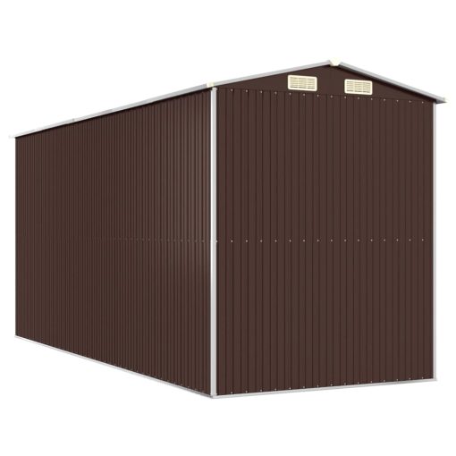 Vrtna lopa temno rjava 192x440x223 cm pocinkano jeklo