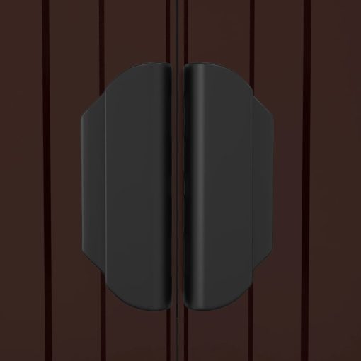 Vrtna lopa temno rjava 192x440x223 cm pocinkano jeklo