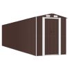 Vrtna lopa temno rjava 192x855x223 cm pocinkano jeklo