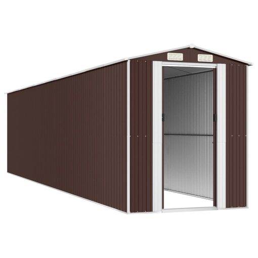 Vrtna lopa temno rjava 192x855x223 cm pocinkano jeklo
