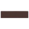 Vrtna lopa temno rjava 192x855x223 cm pocinkano jeklo
