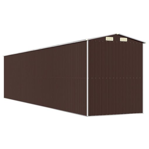 Vrtna lopa temno rjava 192x855x223 cm pocinkano jeklo
