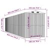 Vrtna lopa temno rjava 192x855x223 cm pocinkano jeklo