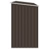 Vrtna lopa za drva rjava 245x98x159 cm pocinkano jeklo