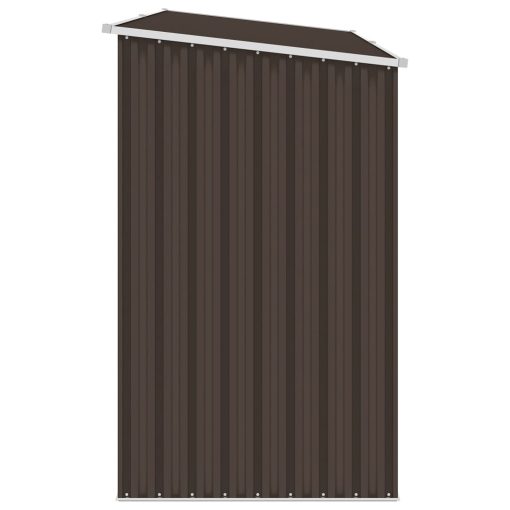 Vrtna lopa za drva rjava 245x98x159 cm pocinkano jeklo