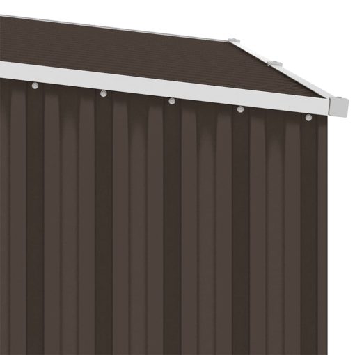 Vrtna lopa za drva rjava 245x98x159 cm pocinkano jeklo