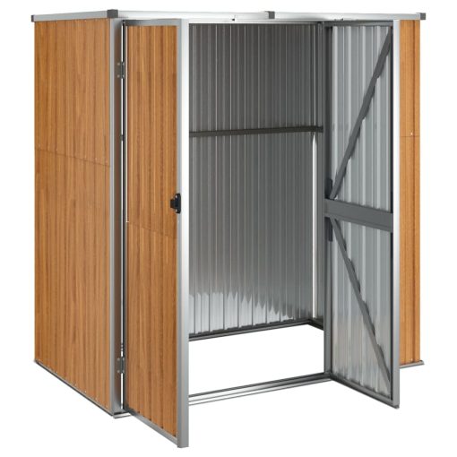 Vrtna lopa za orodje rjava 161x89x161 cm pocinkano jeklo