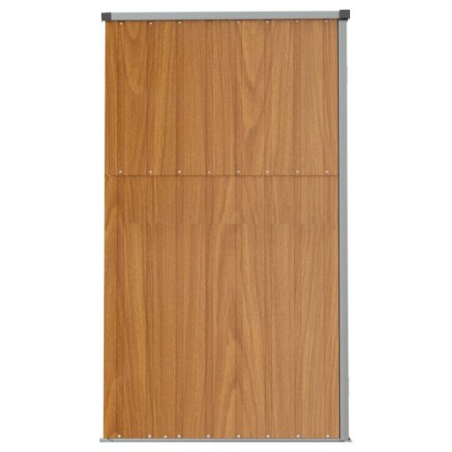 Vrtna lopa za orodje rjava 161x89x161 cm pocinkano jeklo