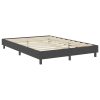 Boxspring postelja temno siva iz blaga 140x200 cm