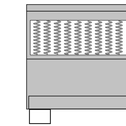 Boxspring postelja temno siva iz blaga 140x200 cm