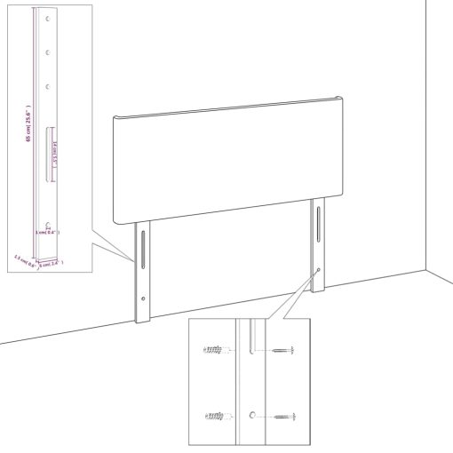 posteljni okvir brez vzmetnice Modra 90x200 cm Tkanina