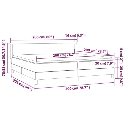 Box spring postelja z vzmetnico roza 200x200 cm žamet