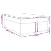 Box spring postelja z vzmetnico temno modra 140x200 cm žamet