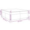 Box spring postelja z vzmetnico temno modra 200x200 cm žamet