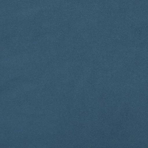 Posteljni okvir brez vzmetnice temno moder 160x200 cm žamet
